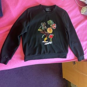 Scotch and Soda Graphic Embroidered Sweatshirt Size Small